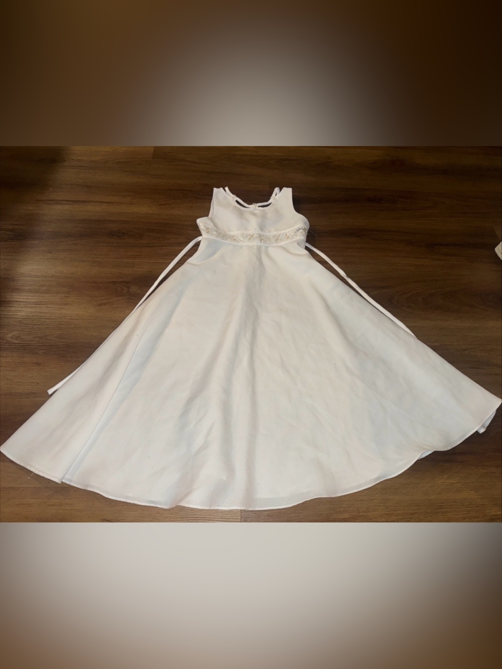 Bonnie Jean White Formal Dress Size 7